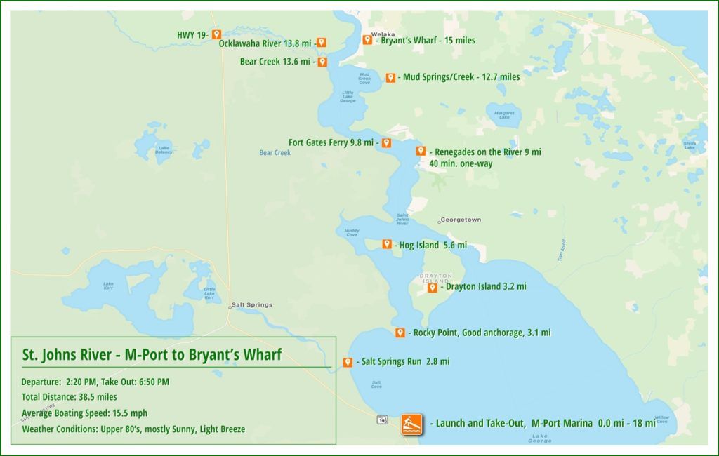 Boating Map - M Port to Bryants Wharf