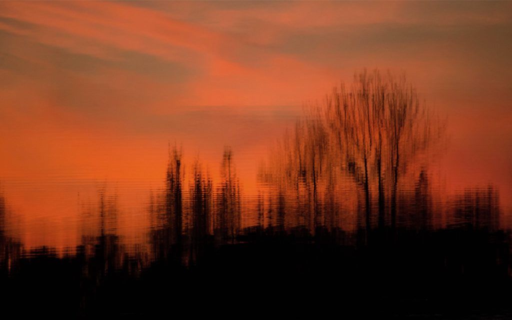 Fiery Sunset Reflection