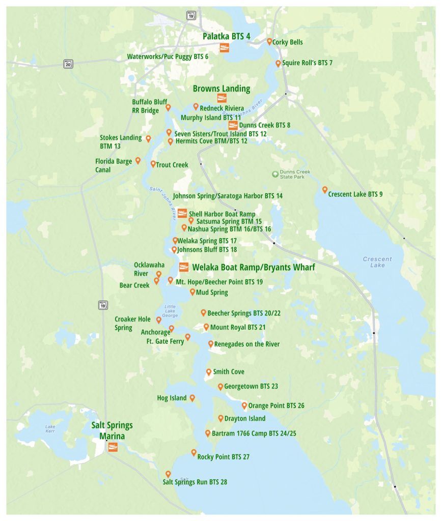 Map - Palatka to Salt Springs