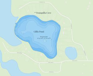 Map of Gillis Pond