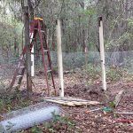 Setting the perimeter posts