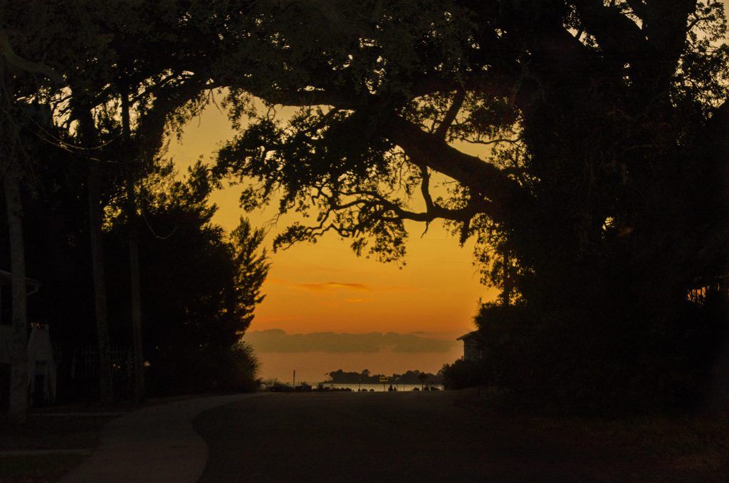 Street Sunset in Cedar Key