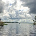 The Ocklawaha River flows to the St Jons River