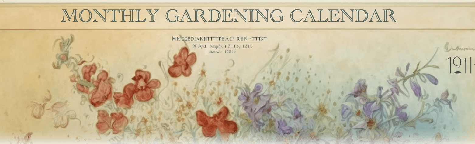 Monthly Gardening Guide